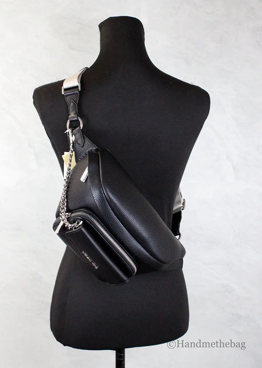 Michael Kors Maisie Black 2-n-1 Waistpack Belt Bag