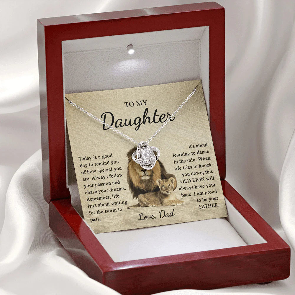 Pendant Necklace To My Daughter